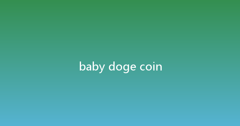 baby doge coin 