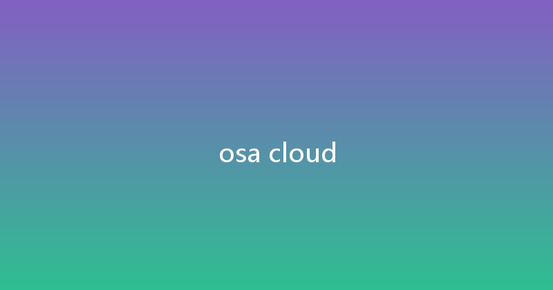 osa cloud 